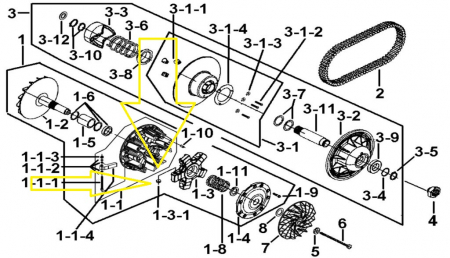 PASTILA VARIATOR TGB BLADE 1000 [2]