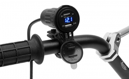 Accesorii - PRIZA CU PRINDERE PE GHIDON ( BRICHETA USB )