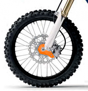 Motociclete (Piese) - PROTECTIE FURCA FATA KTM POLISPORT  KTM SX / SX-F / XS / XC-F / EXC / EXC-F 03-14 ORANGE