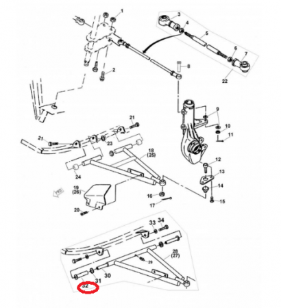 SET BUCSE BASCULA FATA LINHAI 260 model vechi [1]