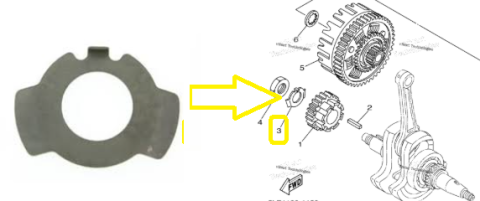 ATV-uri (Piese) - SIGURANTA PIULITA AMBIELAJ YAMAHA XT550/XT600/TT600 , RAPTOR 660 1982-2005