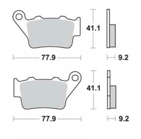 SET PLACUTE FRANA SPATE KTM 125/250/300/400/525 93-03 / BMW 650/800 [1]