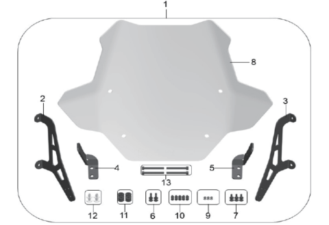 PARBRIZ CFMOTO CFORCE 400 X4 / 500 X5 2022-2026 [3]