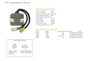 RELEU INCARCARE POLARIS PREDATOR 500 '03 -'07 /  POLARIS OUTLAW 400/500/525 '06 -'11 [2]