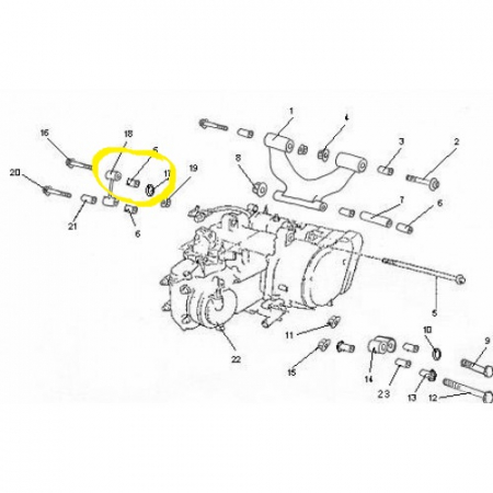 BUCSA MOTOR SUPORT MOTOR DREAPTA LINHAI 260-300-400 [1]