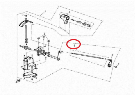 Transmisie - AX SCHIMBATOR CF MOTO 9010-320300, TIJA SCHIMBATOR CF MOTO