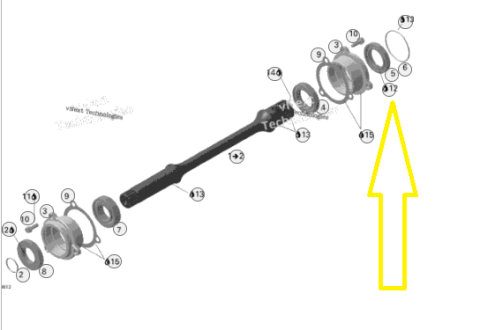 SIMERING AX CUTIE VITEZA SPRE CARDAN SPATE CAN-AM G2 2006-2022 [1]