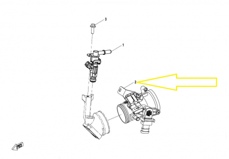 CLAPETA ACCELERATIE CFMOTO 400 / 450 / 520 / 550 / 600 TOURING 600 16-24 [3]
