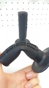 Mansoane moto universale  Zap Technix , mansoane negre moto , mansoane soft  ghidon moto [2]