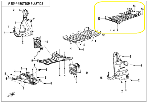 SCUT CADRU SPATE CFMOTO CFORCE 600/625 2020-2026 [2]