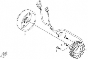 Rotor magnetou cf moto , oala magnetou cf moto 500 , rotor magnetou 0180-031000 [2]