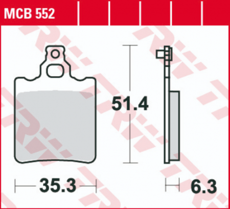 SET PLACUTE SPATE FRANA  APRILIA RS 50 95-10, RX 50 91-03, TUAREG 125 88-89, KTM SX 60 98-00, SX 65 00-03, SPATE [1]