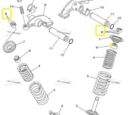 SIGURANTA SUPAPA YAMAHA RAPTOR 350 / GRIZZLY 350/450 / BIG BEAR 400 / WOLVERINE 350 [1]