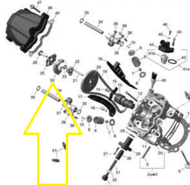 GREUTATE CENTRIFUGA AX CAME CAN-AM OUTLANDER 330/400 2003-2014 [1]