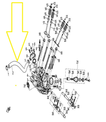 FURTUN RACIRE CHIULASA SPATE CFMOTO 800-820 ATV/UTV/SSV 2012-2019 [2]