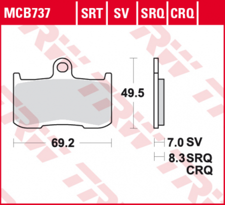 SET PLACUTE FRANA FATA KAWASAKI / SUZUKI / TRIUMPH [1]