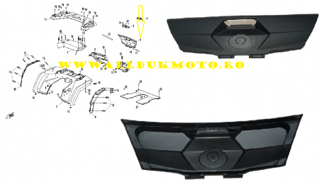 CF MOTO 450/520 - CAPAC PORTBAGAJ SPATE CFMOTO 800/850/1000 17-23