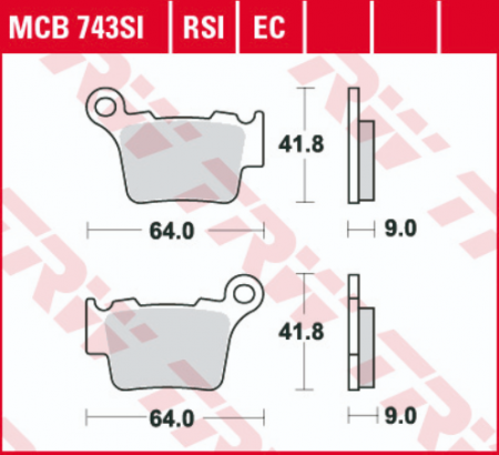 SET PLACUTE FRANA FATA/SPATE BMW, HUSABERG, HUSQVARNA, KTM [1]