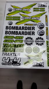 Stickere (abtibilde) - SET STICKERE ATV CAN-AM DIMENSIUNE COALA 40cm / 60cm