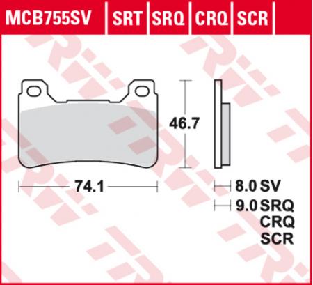 SET PLACUTE FRANA FATA HONDA CB / CBR 600 / 800 / 1000 [1]