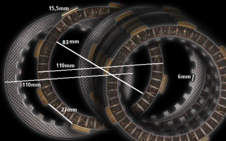 Transmisie - AMBREIAJ SET FRICTIUNE + METALICE ATV
