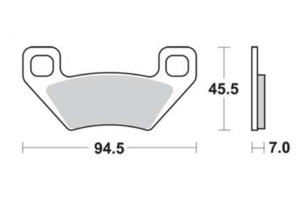 SET PLACUTE FRANA FATA/SPATE ARCTIC-CAT 250/366/400/500/700/1000 SINTER [1]