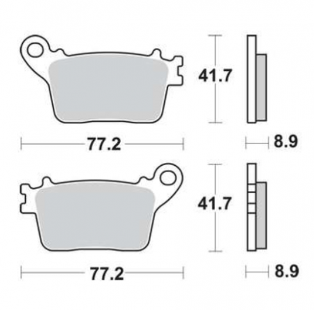 SET PLACUTE SPATE CB 600 HORNET 07-15, CBR 600 RR 07-16, CBR 1000 FIREBLADE 06-19, KAWASAKI ZX6R 636 13-, ZX10R / RR SUKISX 10-10 / RR SUZUKI 10-10-19 1000 09 -, YAMAHA R6 17-, R1 15- [1]