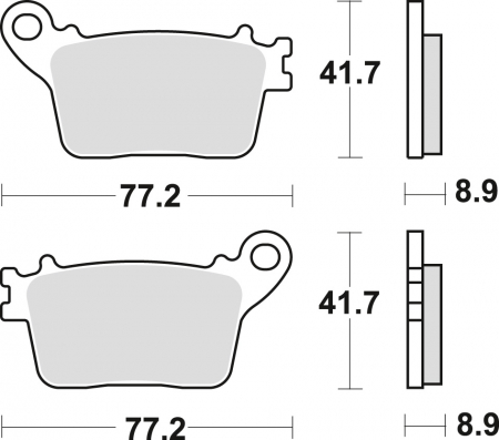PLACUTE FRANA SPATE HONDA CB600/CBR1000, SUZUKI GSX-R600/750/1000/, YAMAHA R1,R6 SPATE [1]