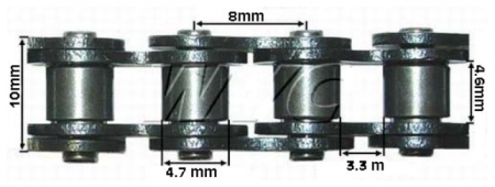 Angrenaj pornire - LANT POCKET (VARIANTA GROASA) 70 ZALE/ 140 BOLT (T8F) / 72ZALE / 144PINI