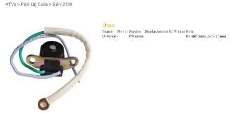 ATV-uri (Piese) - SENZOR MAGNETOU UNIVERSAL 500 OHM , SENZOR INPULS UNIVERSAL 500OHM