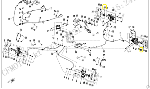 GARNITURA ETRIER SPATE CFMOTO ZFORCE 950  2021-> [2]