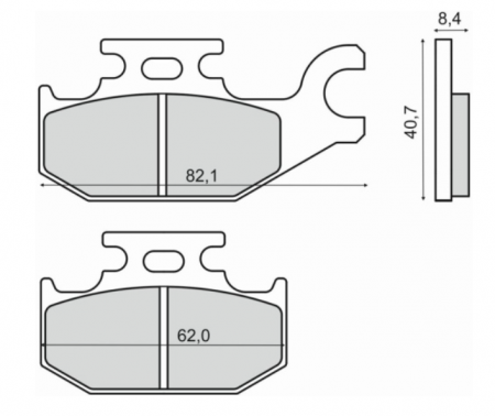 Frana - SET PLACUTE FRANA SPATE  SUZUKI LT-A 450 / 700/ 750 KINGQUAD