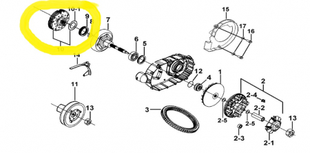 AMBREIAJ COMPLET TGB BLADE / TGB TARGET  500 / 525 / 550 [2]