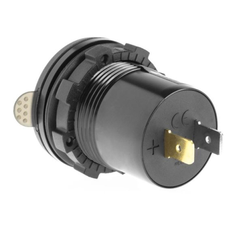 PRIZA MOTO / ATV / UTV / SSV USB QC 3.0 18WATI ( CU AFISAJ TENSIUNE ACUMULATOR) [1]