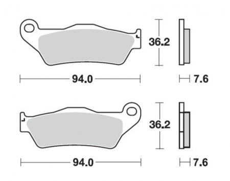 SET PLACUTE FRANA FATA KTM 125-530 / YAMAHA / HUSQVARNA