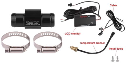 AFISAJ TEMPERATURA + SENZOR CU SUPORT FURTUN APA ATV/QUAD/MOTO [2]