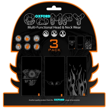 SET BANDANE MOTO MULTIFUNCTIONALE DE PUS PE CAP SAU LA GAT 3BUC/SET [1]