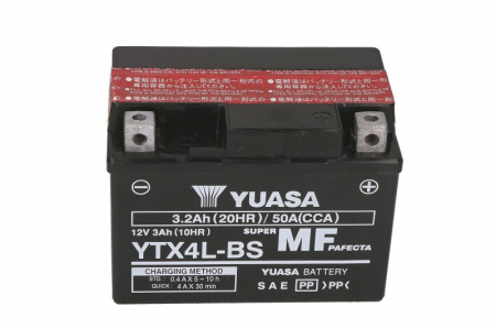 BATERIE 3.2 AH 50A YTX4L-BS  YUASA [1]