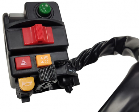 CF MOTO 500 - BLOC COMENZI LUMINI CFMOTO 500 2007-2015 CARBURATIE ( BUTON PORNIRE INCORPORAT )