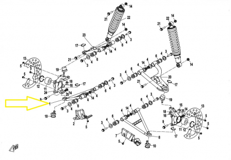 BRAT FATA INFERIOR DREAPTA CFMOTO 500/600/625/800 (2007-2025) [2]