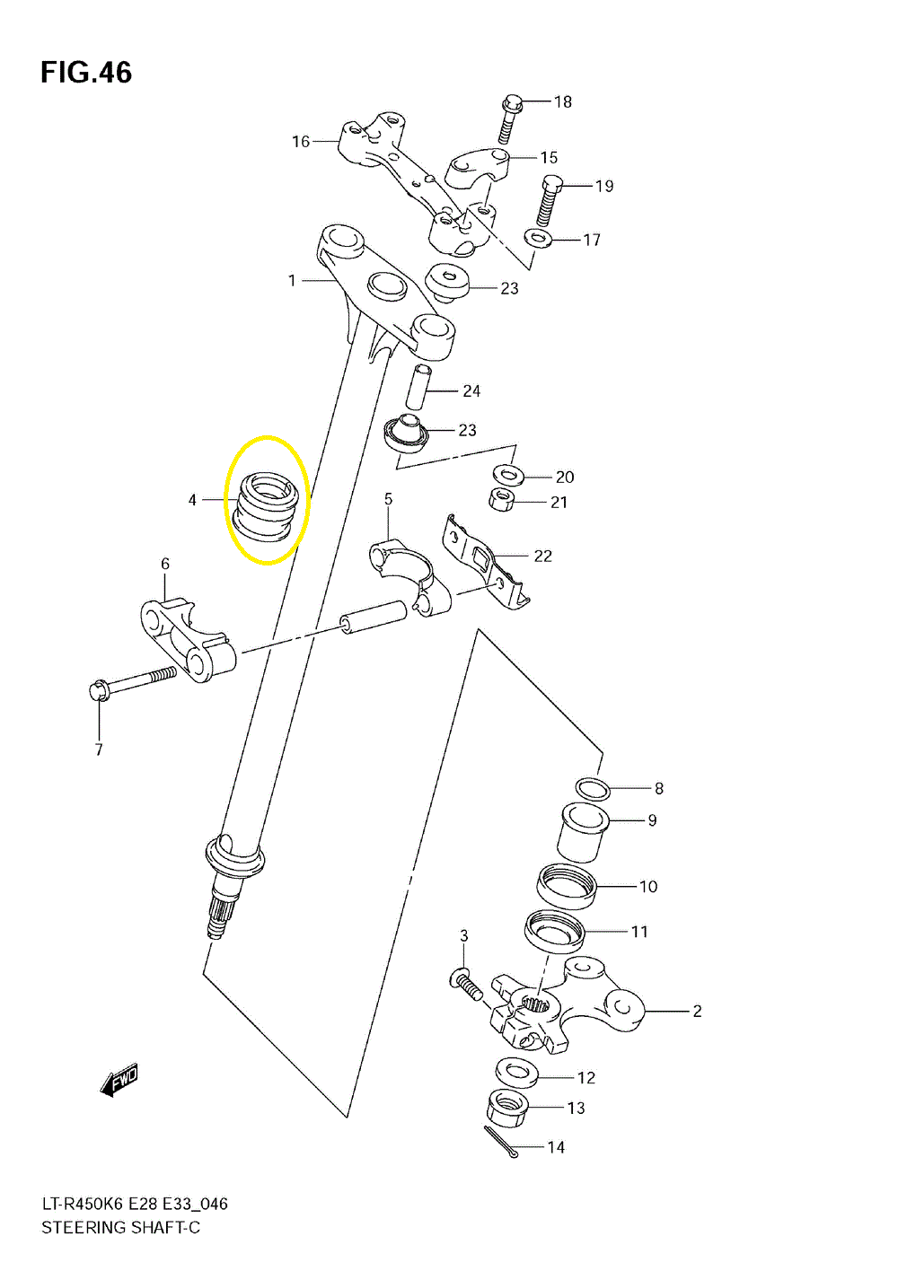 Bucsa Coloana Directie Suzuki KingQuad 450 500 700 750 OEM [1]