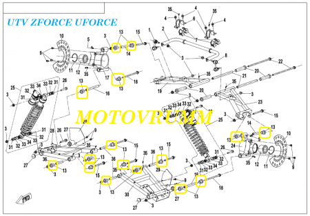 BUCSA CFMOTO ATV/UTV 2016> 9060-050003 [7]