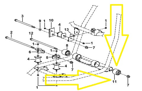 BUCSA SUPORT MOTOR TGB TARGET / BLADE 600 [2]
