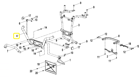 BULLBAR FATA CFMOTO CFORCE 400 X4 / 500 X5 2022-2026 [1]