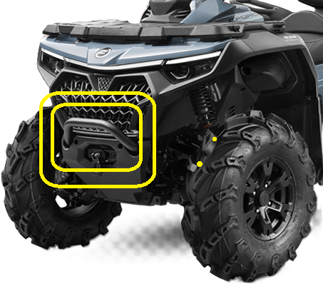 BUMPER FATA PROTECTIE TROLIU CFMOTO CFORCE 850 / 1000 2024-2026 [2]