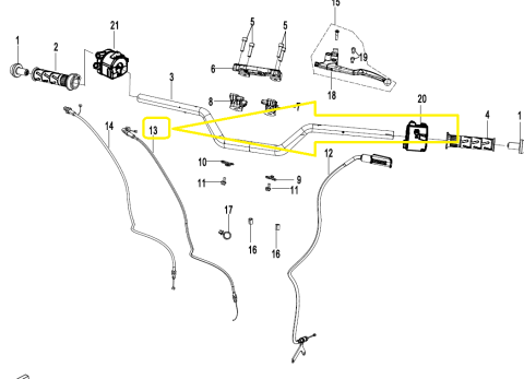 CABLU ACCELERATIE CFMOTO MOTO CF 125NK [1]