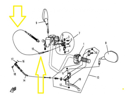 CABLU FRANA PARCARE CFMOTO 500/625 [1]
