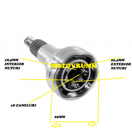 CAP PLANETARA ROATA FATA CAN-AM RENEGATE / OUTLANDER 400/500/570/650/800 2006-2012 [1]
