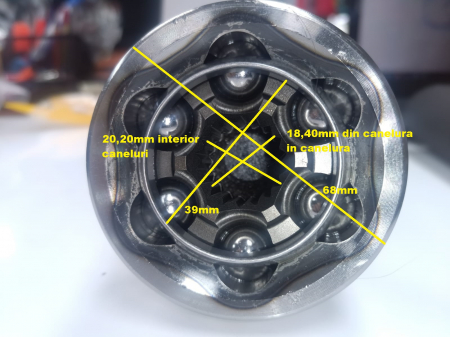 CAP PLANETARA FATA ROATA CFMOTO 400/520/800CC ODM / FATA CF500AU-6B [2]