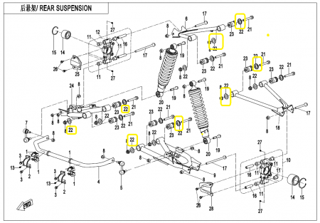 SAIBA CAPAC BUCSA CF MOTO 400/500/520/550/600/625/800/1000 2007-2025 [3]